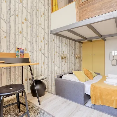 דירה Unique Parisian Loft At The Classy St Germain פריז
